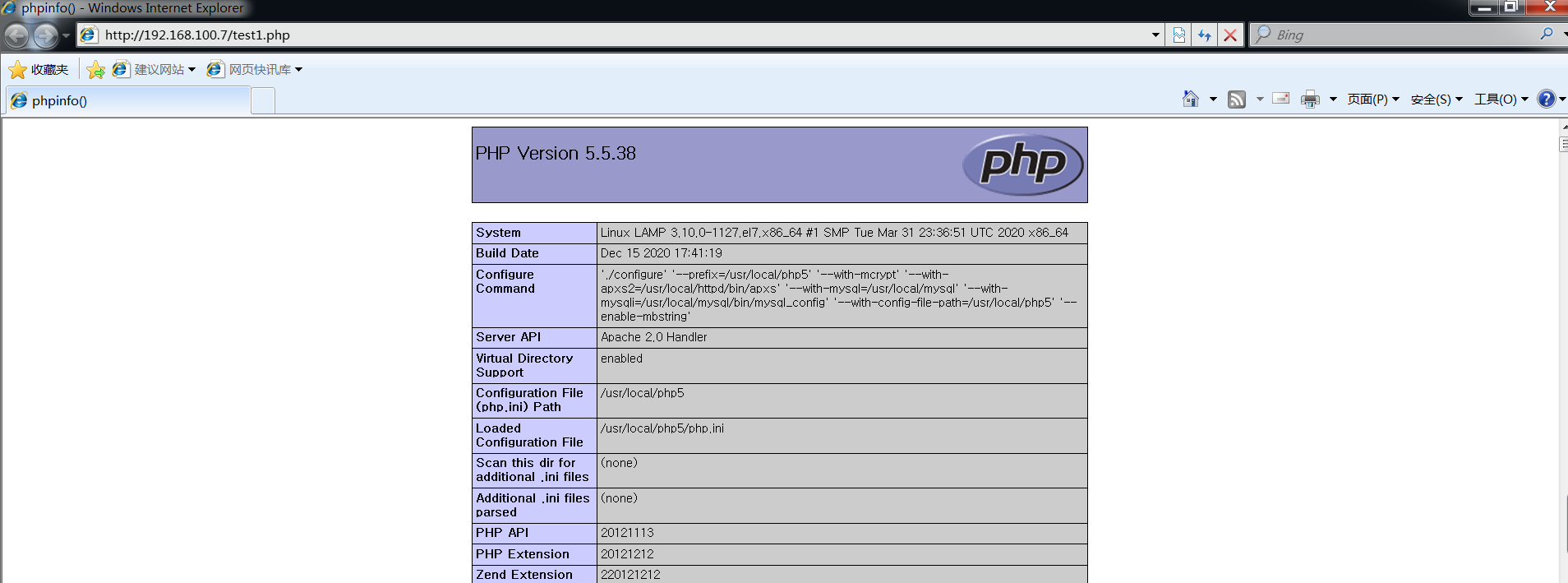 訪問php頁面