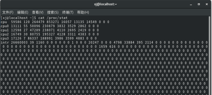 LINUX c语言 定时显示CPU，内存和硬盘的使用率
