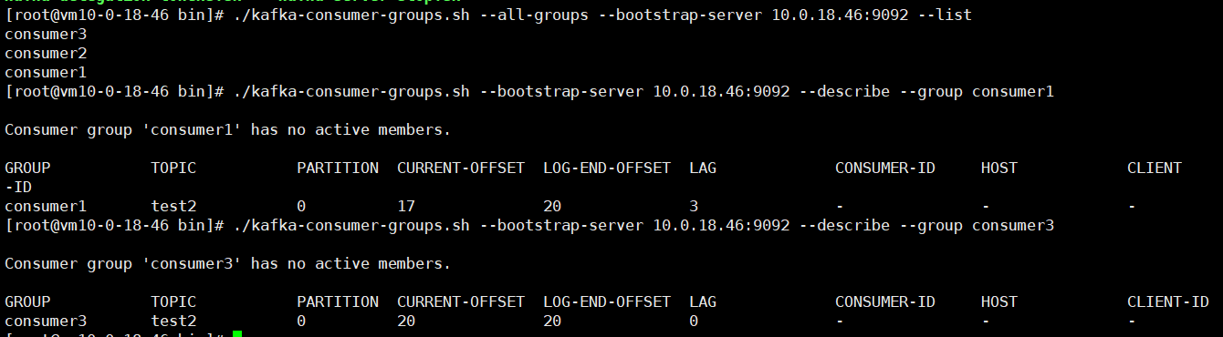 验证消息消费情况