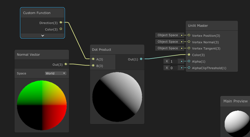 Unity Shader Graph获取光照方向