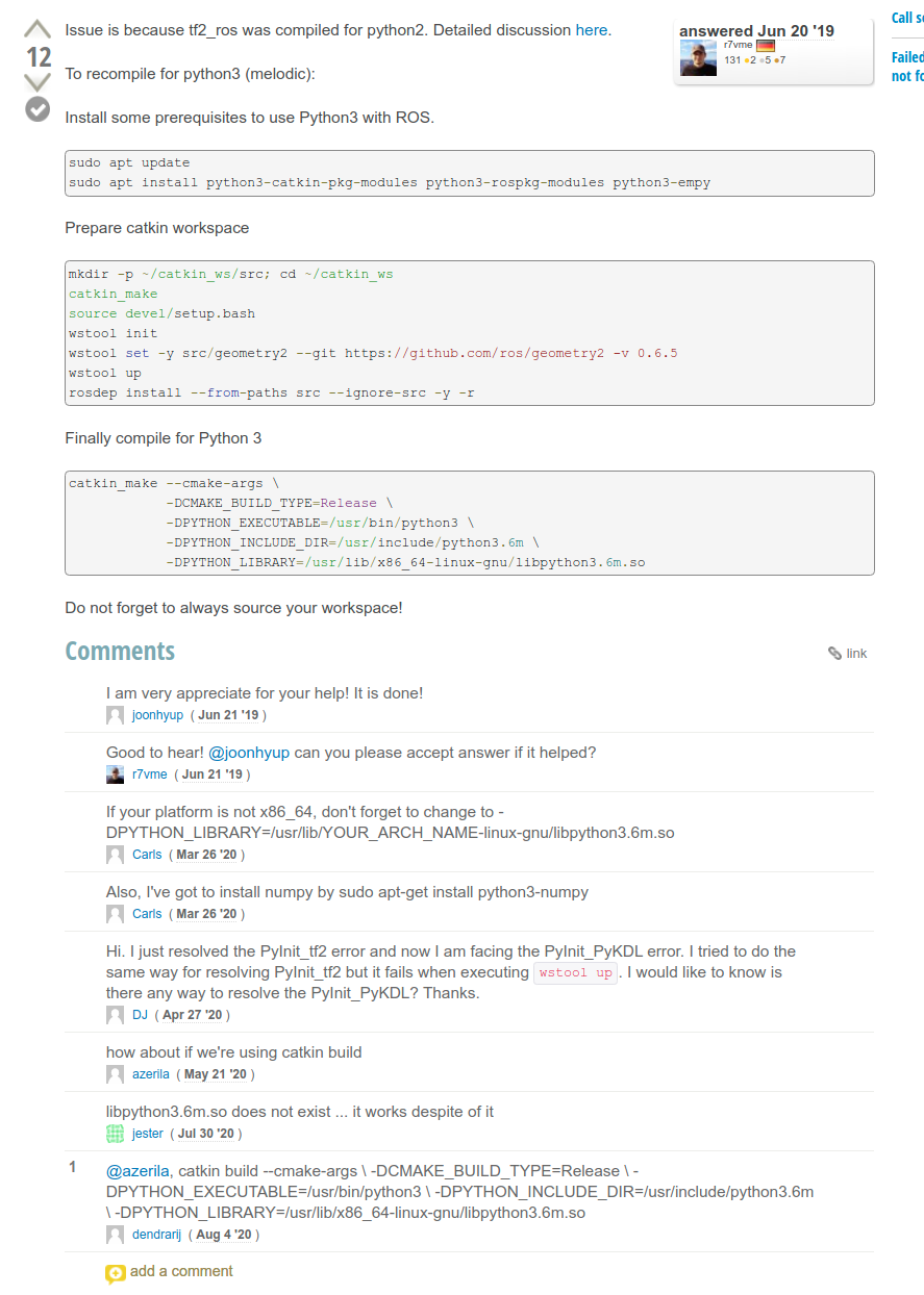 ros-python3, tf2_python3使用tf2-CSDN博客