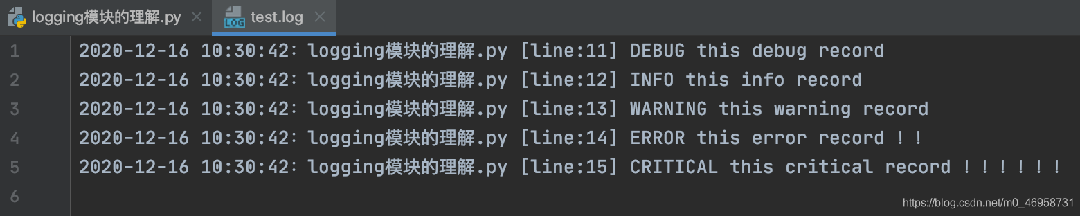 Python中logging模块的基本使用(日志模块)_python logging 全局使用-CSDN博客