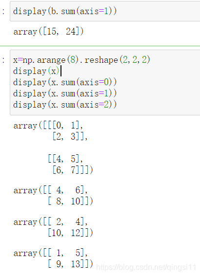 Numpy运算中axis=0和axis=1的区分_ndarray axis 0 和1-CSDN博客