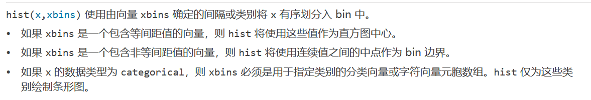 matlab 中histogram，hist的用法