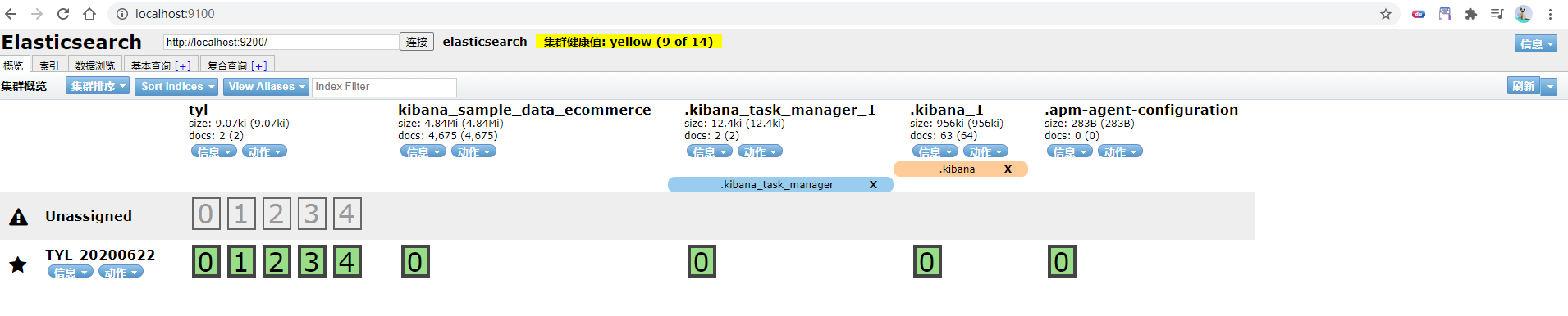 elasticsearch-head執行網址