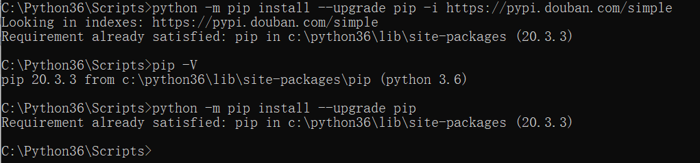 Python: pip升级报错了：You are using pip version 10.0.1, however version 20.3.3 is available.