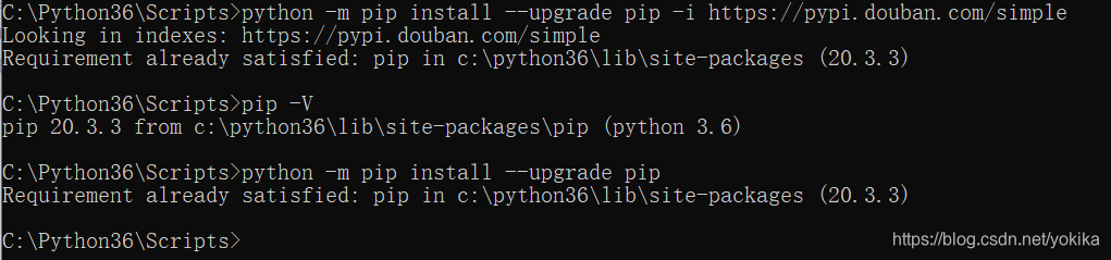 Python: pip升级报错了：You are using pip version 10.0.1, however version 20.3.3 is available.