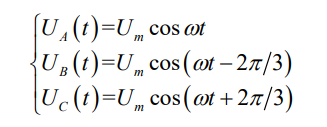 三相对称正弦电压