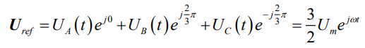 三相静止坐标系下需要逆变器输出的Uref