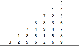 打印下三角形数阵java