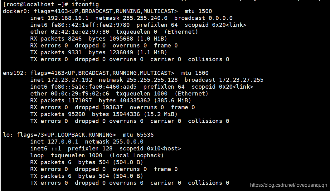 ifconfig