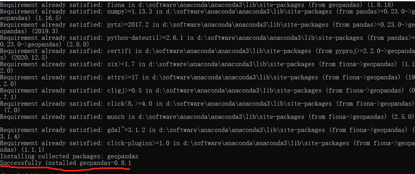 anaconda中geopandas库安装教程_anaconda下安装geopands-CSDN博客