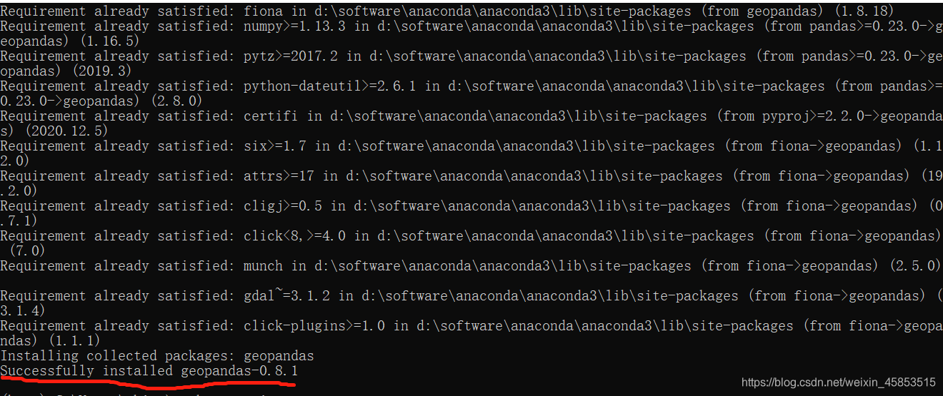 anaconda中geopandas库安装教程_anaconda下安装geopands-CSDN博客