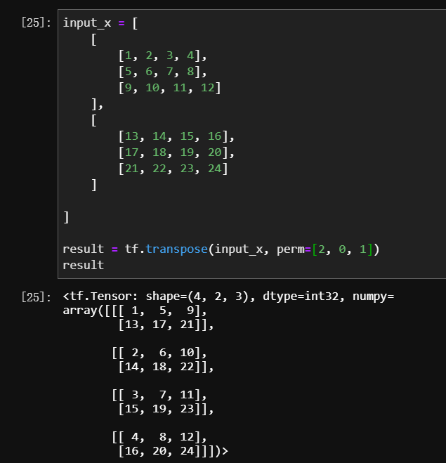 tf.transpose()转置函数介绍