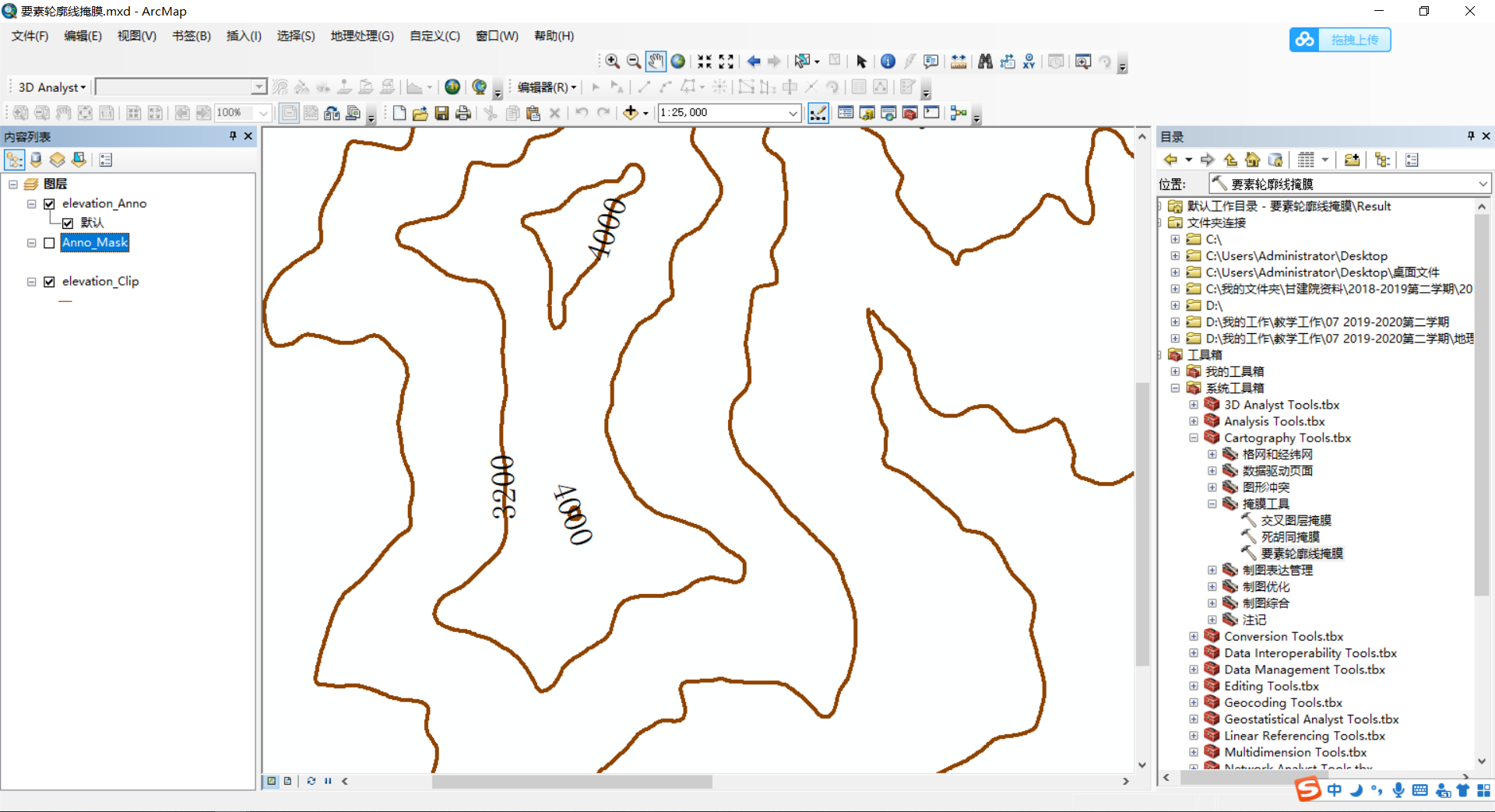 arcgis等值线图绘制图片