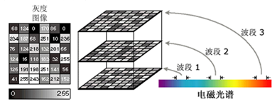 图1  遥感数字图像表示形式