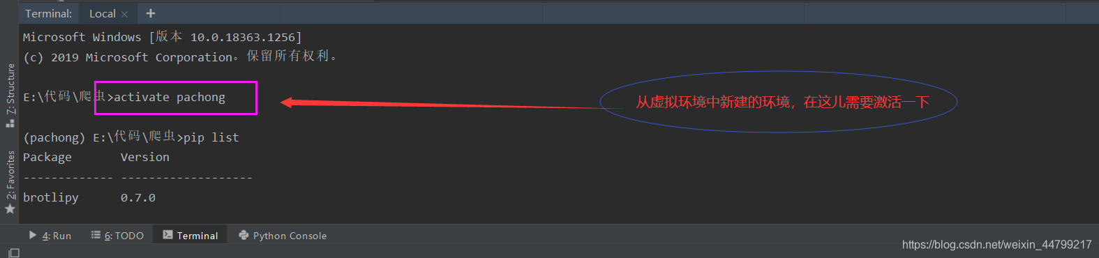 pycharm中的terminal解释器和project 解释器不统一问题