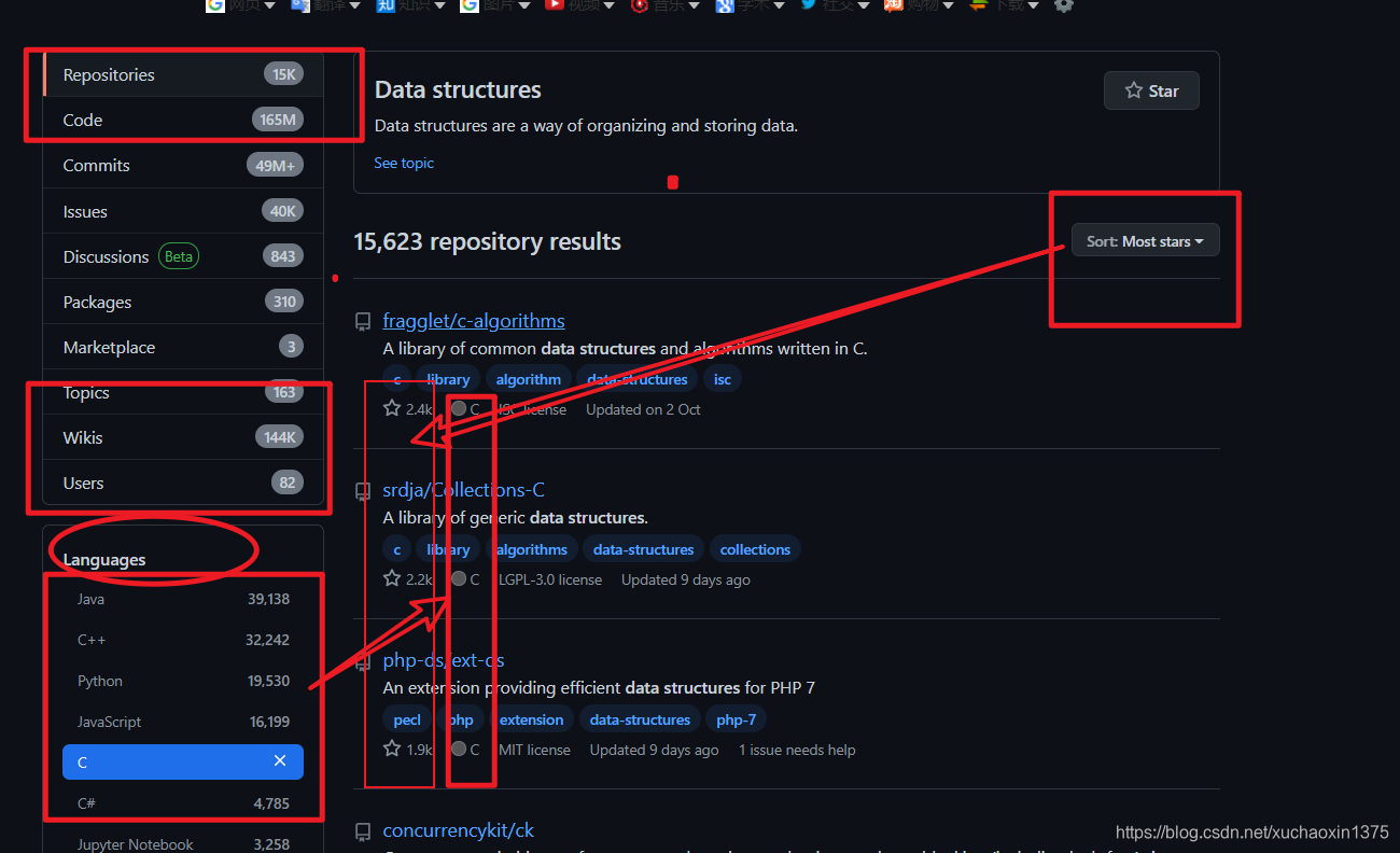 github_搜索引擎/多关键字查找筛选github项目/高级搜索语法/精确筛选项目(by official document)search ...