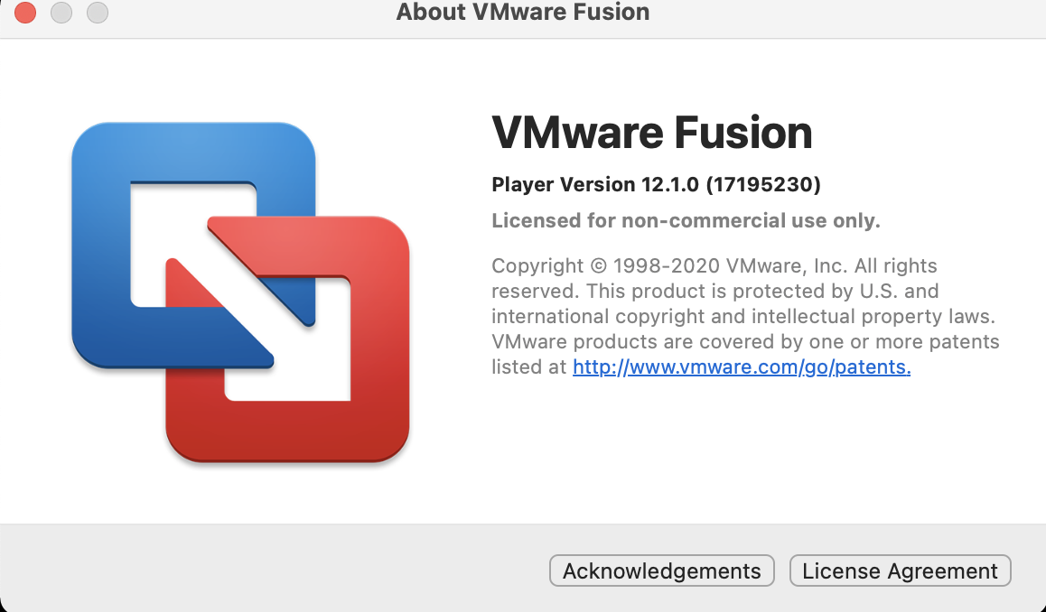 vmware fusion personal license