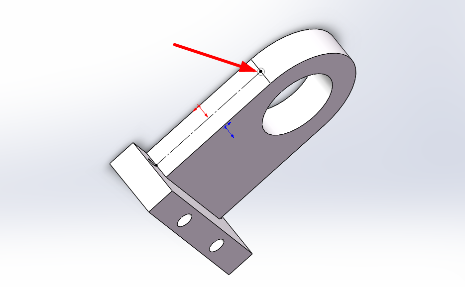 solidworks中开孔绘制螺纹孔
