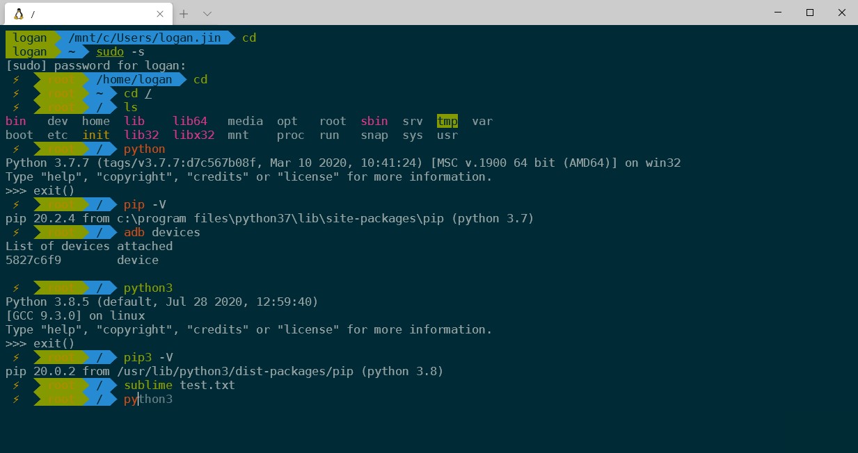 win10 + Terminal + WSL+ oh-my-zsh 配置漂亮实用的windows终端及配置ubuntu不加.exe打开 ...