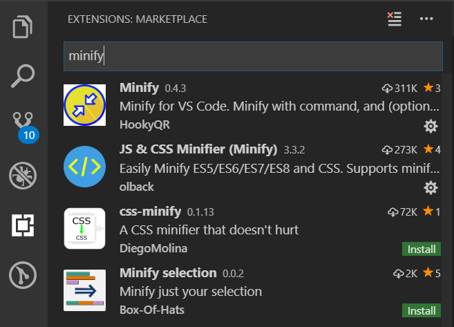 VSCode Minify JS CSS HTML Vscode Minify CSDN