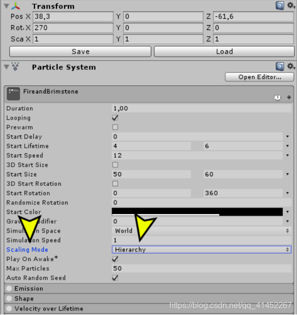 Unity中调整粒子特效（Particle System）大小