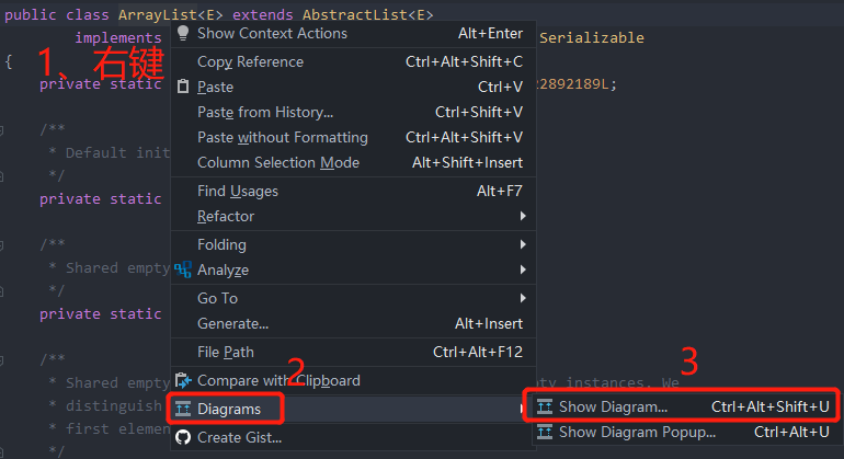 图6. 查看类间关系图