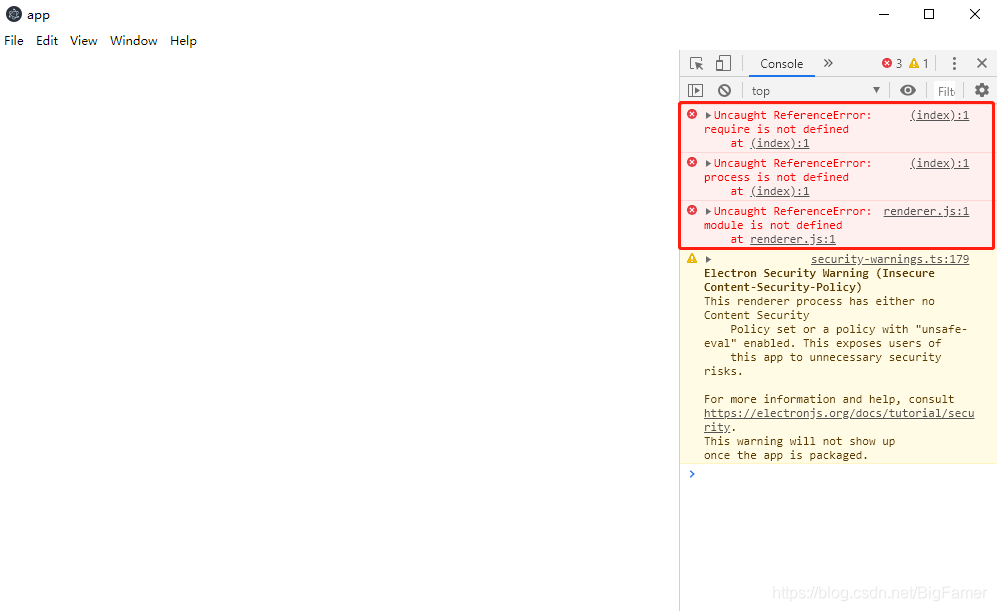 Electron Vue Uncaught ReferenceError Require Is Not Defined