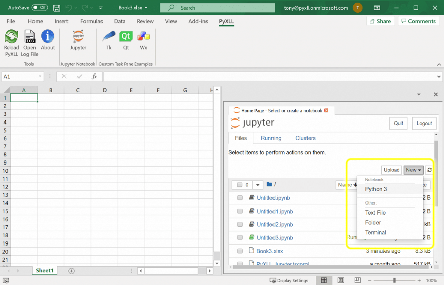 Excel嵌入式jupyter工具——Pyxll | Kimtanyo Blog