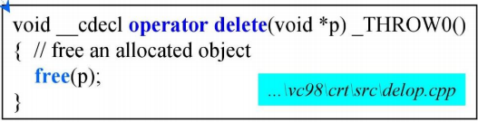 C++ 内存基本构件new/delete的意义、运用方式以及重载方式