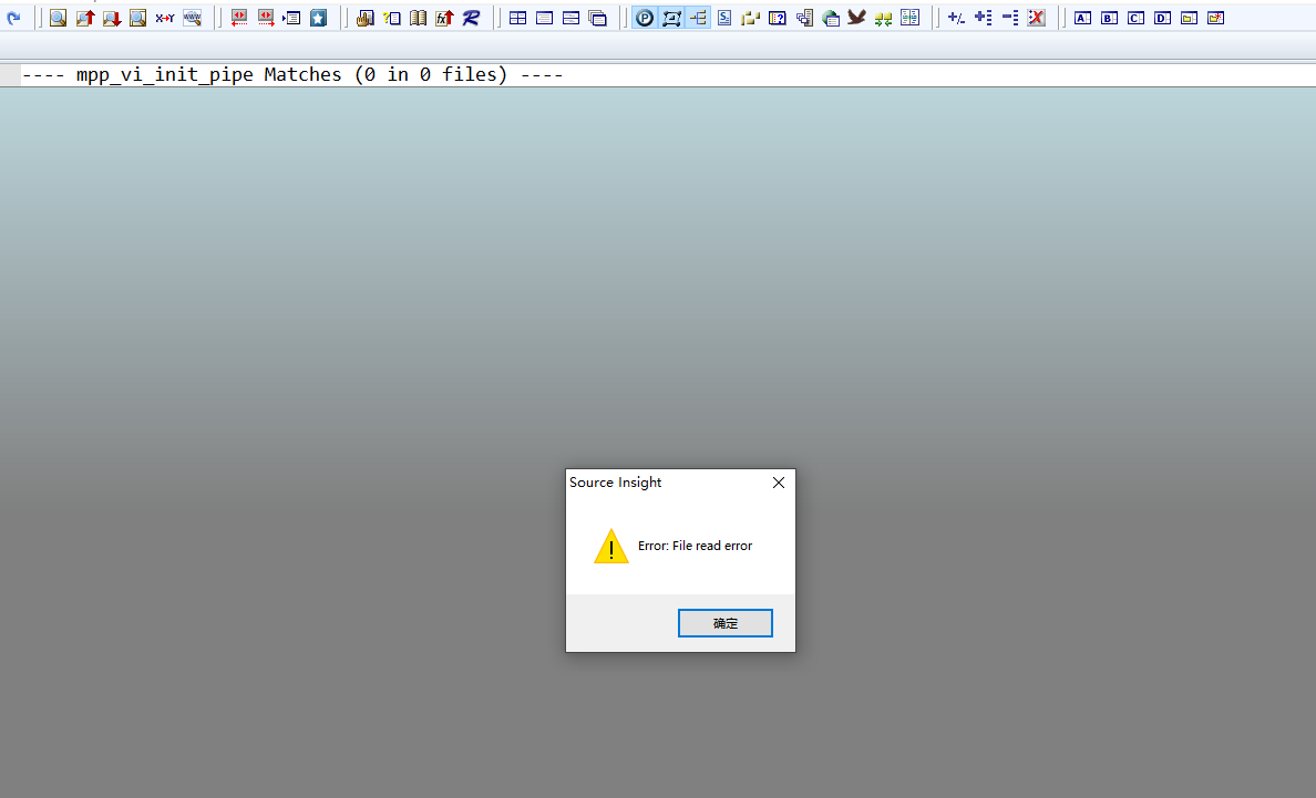 error file read error source insight 4.0错误
