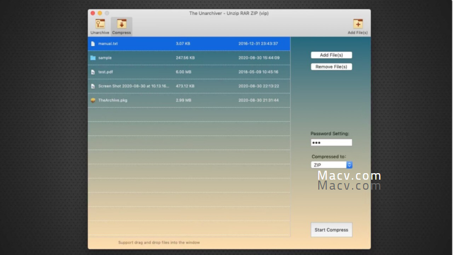 The Unarchiver Unzip RAR ZIP for mac(解压缩软件)