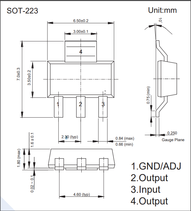 AMS1117-3.3（线性稳压器（LDO））