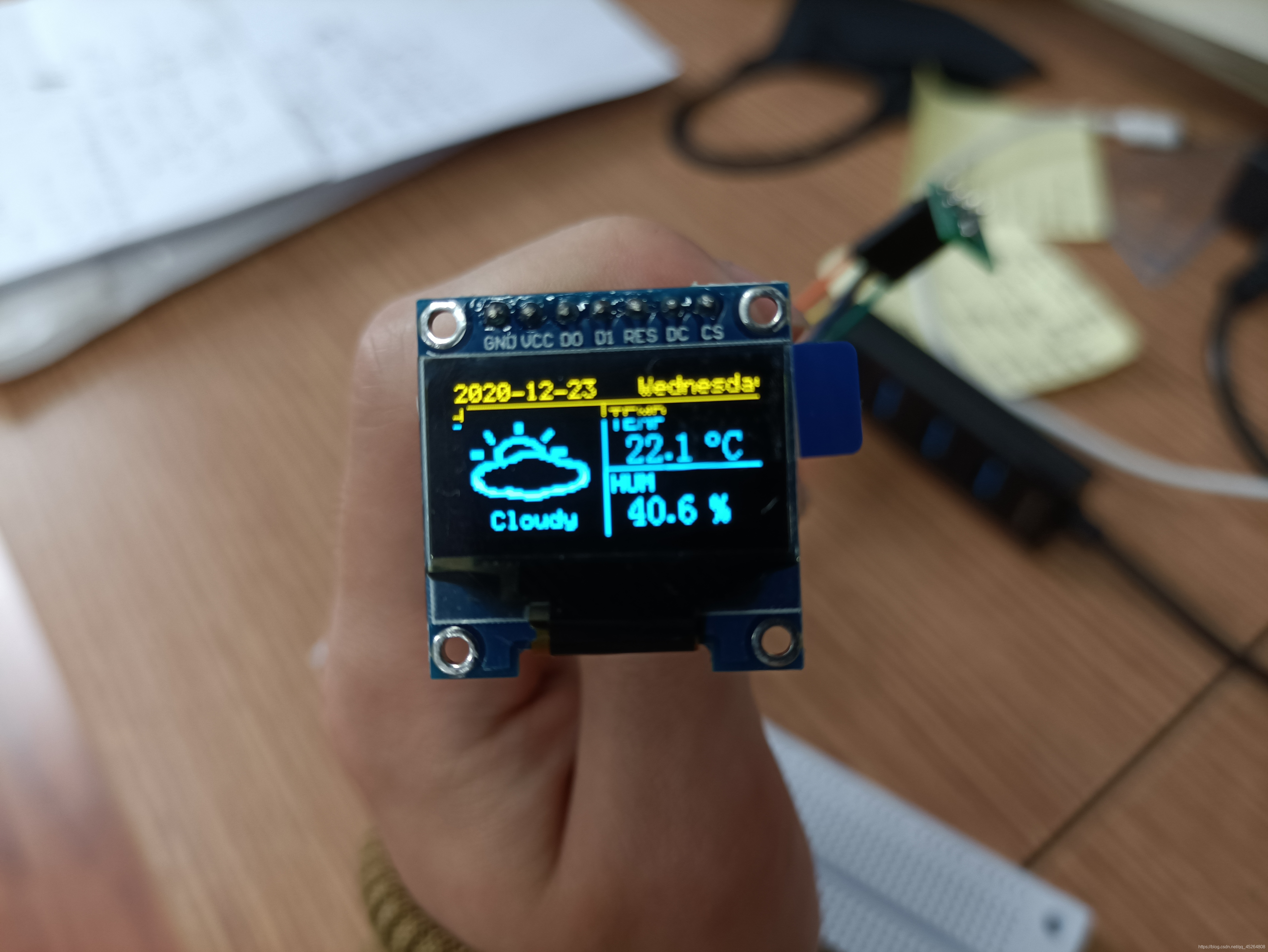 STM32开发基于SPI接口的OLED数据显示