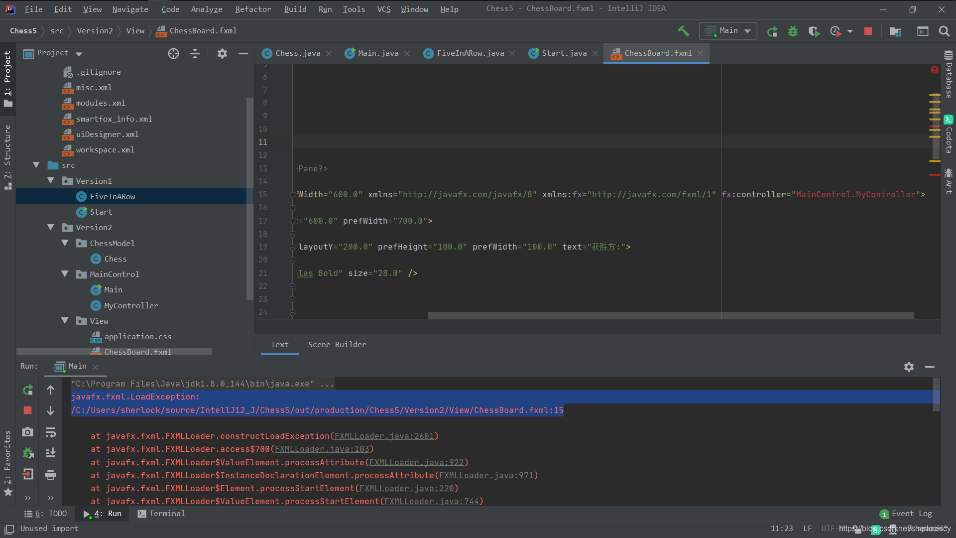javafx.fxml.LoadException的解决方案_javafx.fxml.loadexception:-CSDN博客