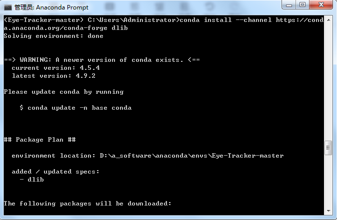 Use anaconda to install dilb library under windows - Programmer Sought