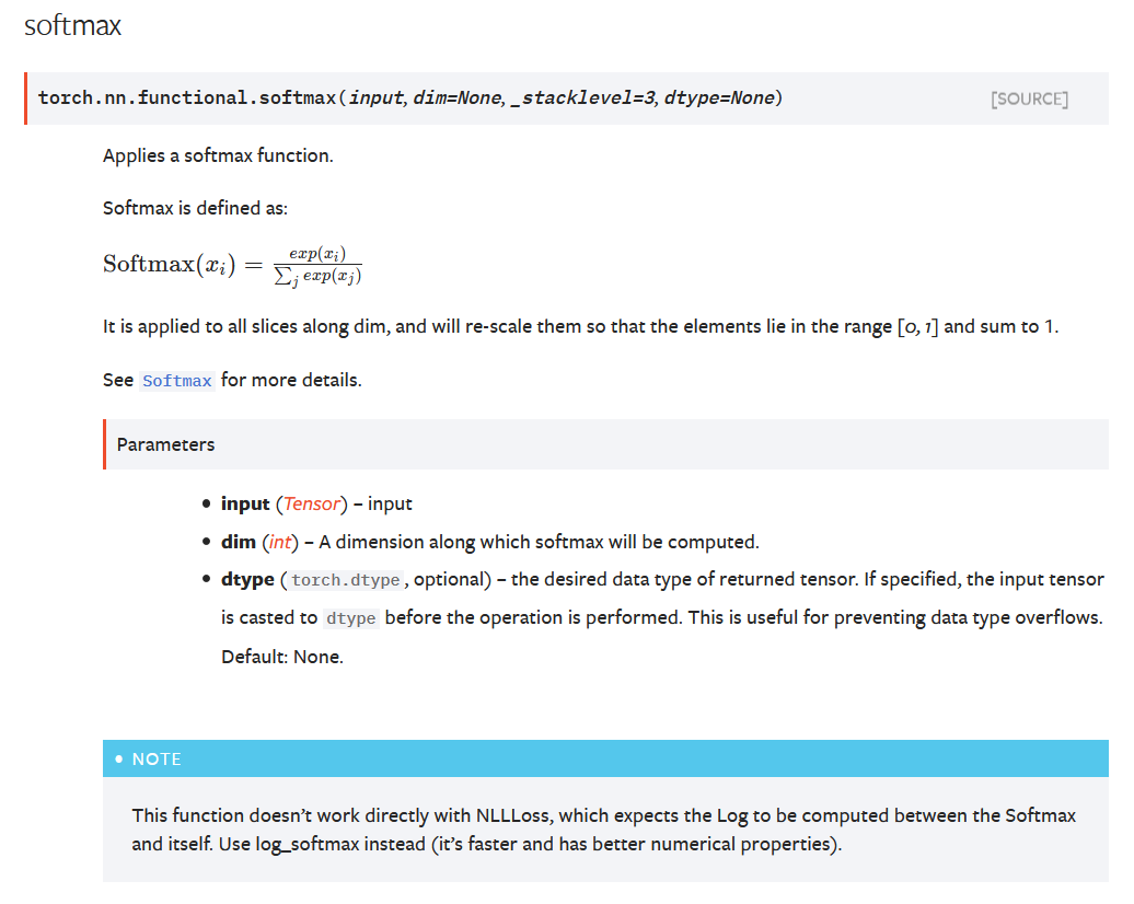 torch.nn.functional.softmax()和torch.nn.Softmax()的使用举例_nn.softmax nn.functional.softmaxCSDN博客