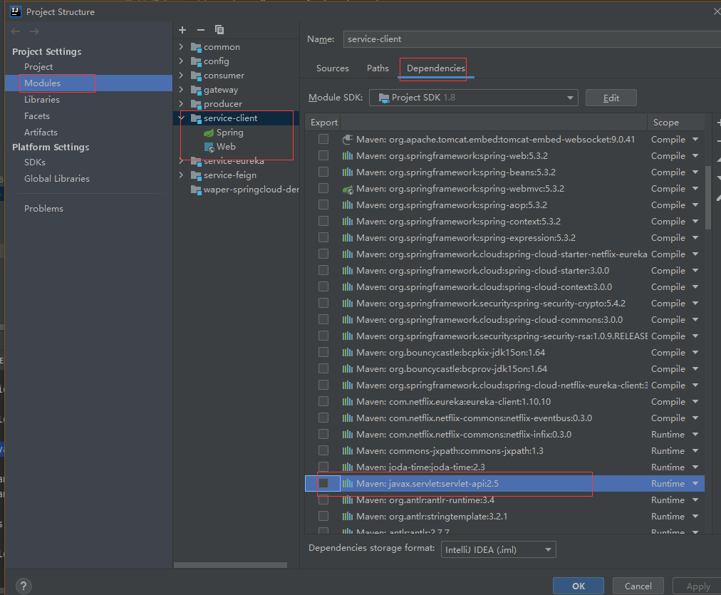 springboot启动报错The method‘s class, javax.servlet.ServletContext, is available from the following - 图2