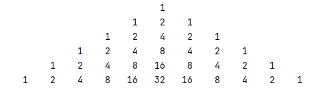 11    2    11    2    4    2    11    2    4    8    4    2    11    2    4    8   16    8    4    2    11    2    4    8   16   32   16    8    4    2    1