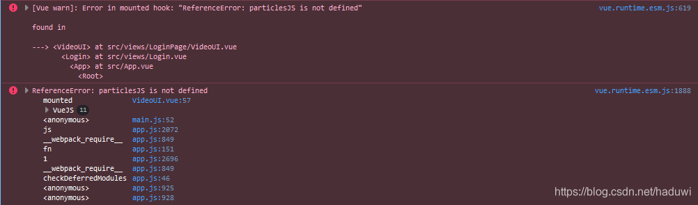 Vue 使用 particles.js 实现粒子界面效果以及报错 particlesJS is not defined 解决-CSDN博客