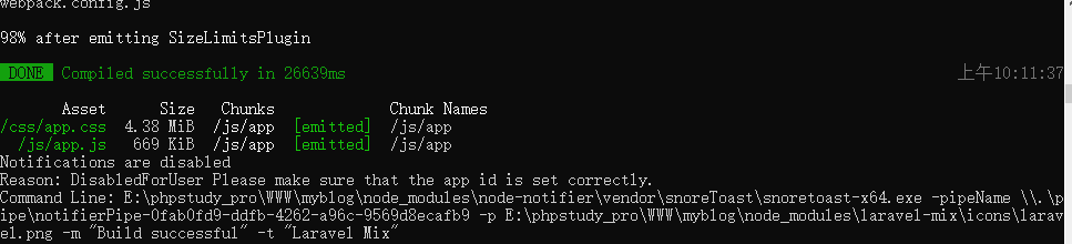 Notifications are disabled Reason: DisabledForUser Please make sure