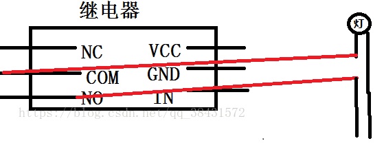 esp8266继电器接线图图片