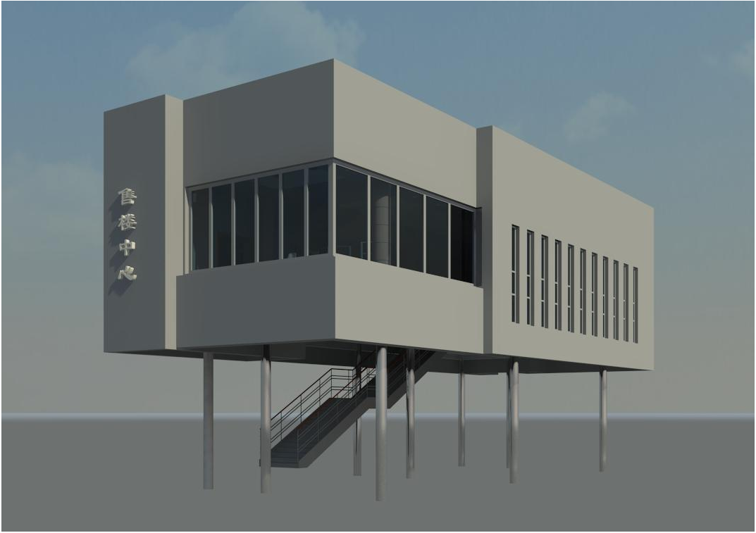 bim模型文件下载售楼中心室内装饰revit模型