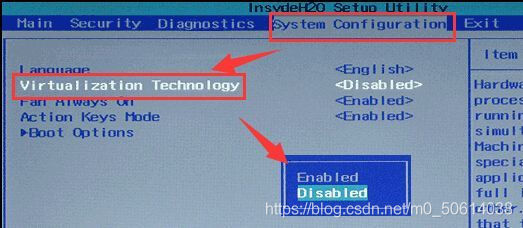 设定 BIOS 支援虚拟化