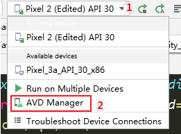 点击AVD Manager