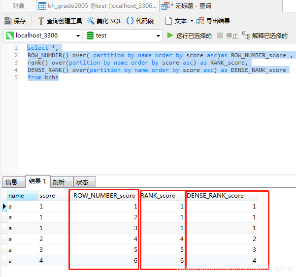 MySQL三种开窗函数详细用法，图文详解