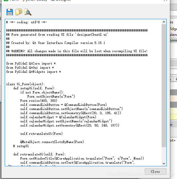 使用pyqt5designer(Qt designer) 布局后直接查看python源代码_pyqt5 qlabel源码在哪里看-CSDN博客