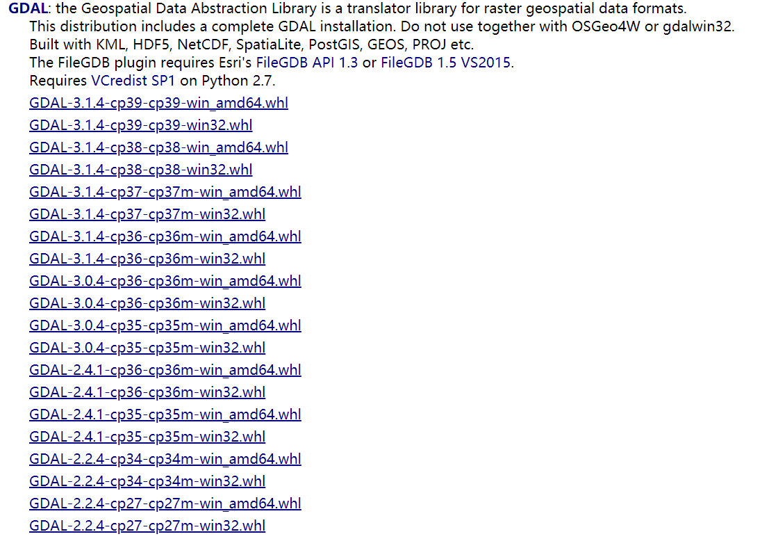 可用的镜像站下载-----Pytorch、gdal_gdal镜像文件下载-CSDN博客