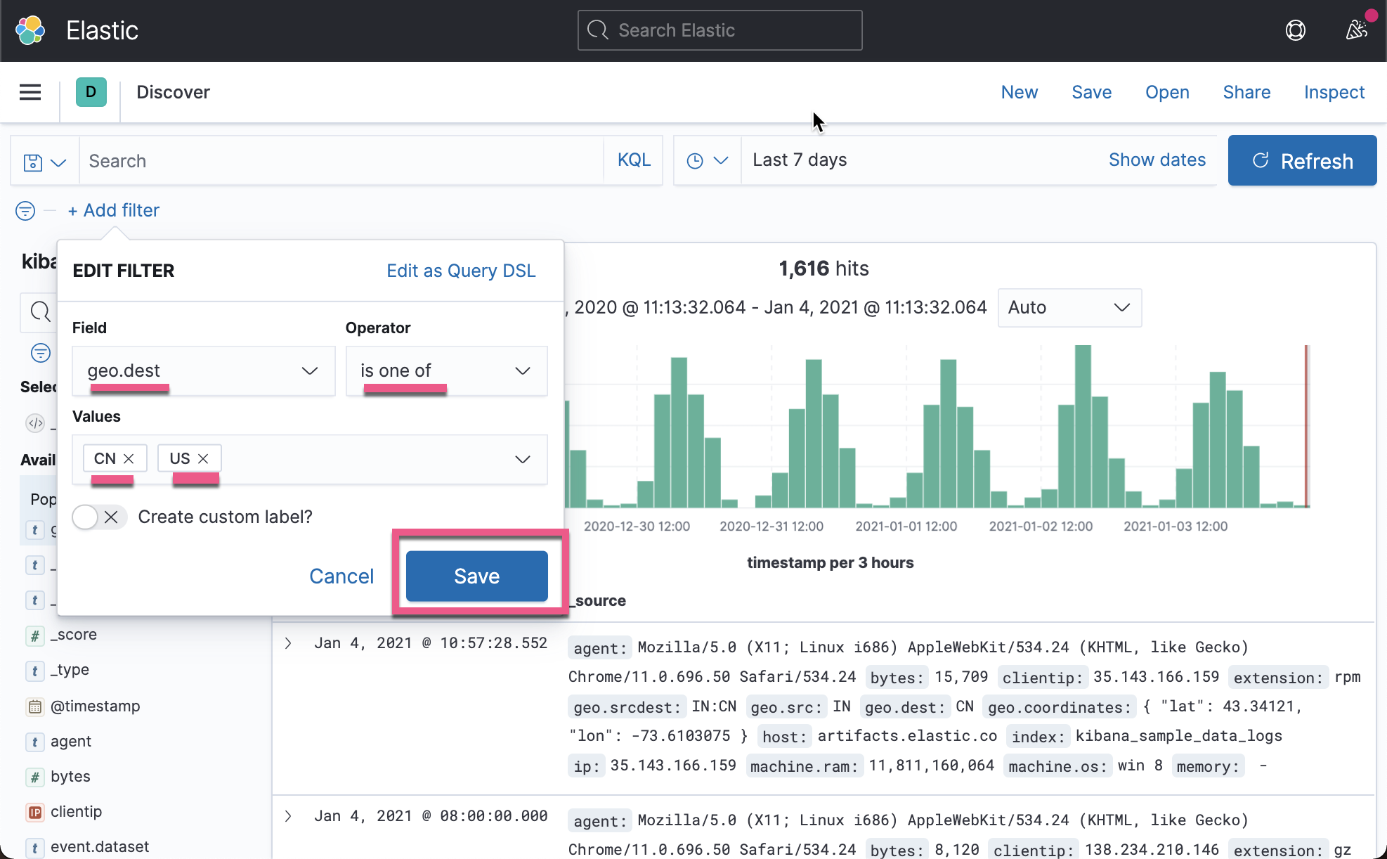 Kibana：几种创建 filter 的方法_kibana filterCSDN博客